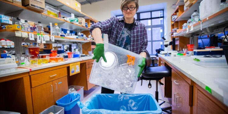 Lab waste recycling innovations for more environmentally friendly research