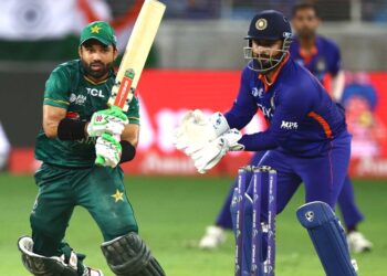 Rare encounter between fierce Political and cricket adversaries, India and Pakistan