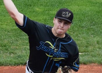 At Diethrick Park, Tarp Skunks upset Niagara Falls 6-1.