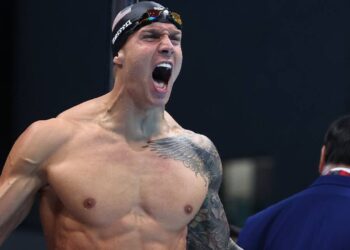 U.S. Swimmer Caeleb Dressel in Tears After Failing to Defend Gold in Solo Events