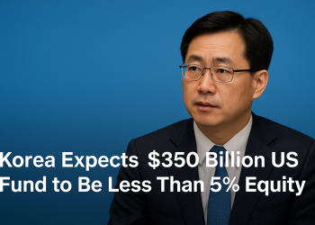 Korea Expects $350 Billion US Fund to Be Less Than 5% Equity
