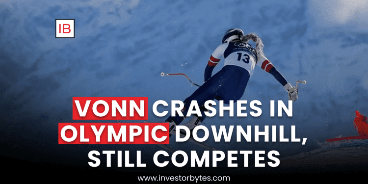 Vonn Crashes in Olympic Downhill, Still Competes