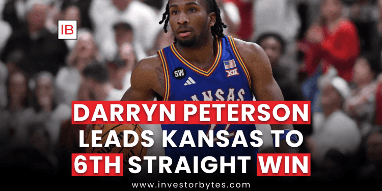 Darryn Peterson Leads Kansas to 6th Straight Win