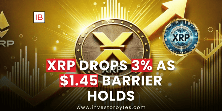 XRP Drops 3% as $1.45 Barrier Holds
