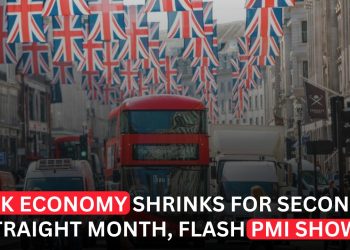 UK Economy Contracts for Second Consecutive Month, Flash PMI Signals Weak Momentum