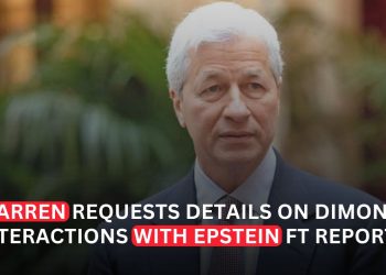 Elizabeth Warren Seeks Answers From JPMorgan CEO Jamie Dimon Over Epstein-Related Communications