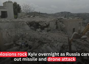 Russia Launches Major Drone and Missile Attack on Kyiv as Air Defenses Respond