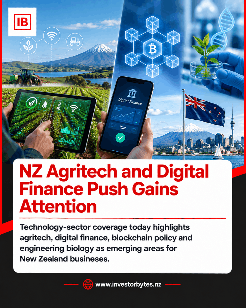NZ Agritech and Digital Finance technology innovation in New Zealand